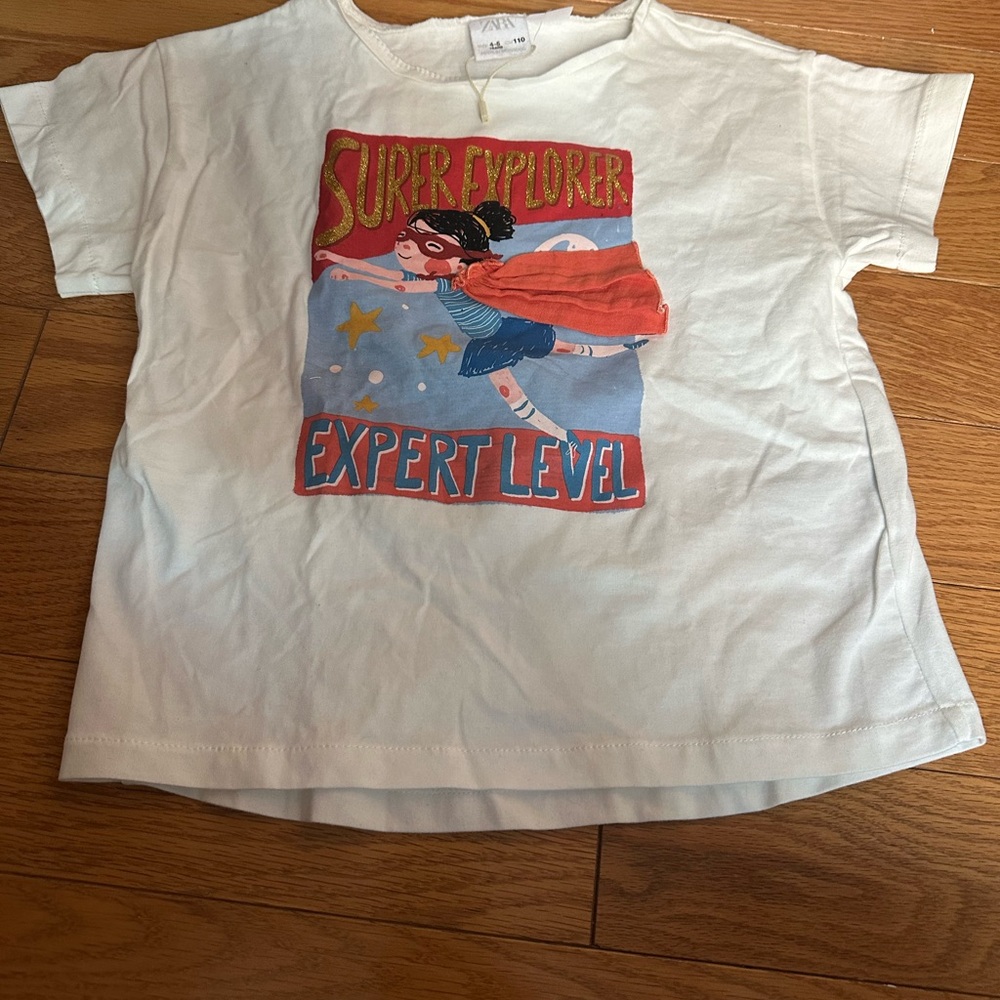 Kids Super Explorer White T-Shirt